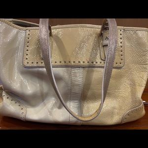 Coach patent leather tote